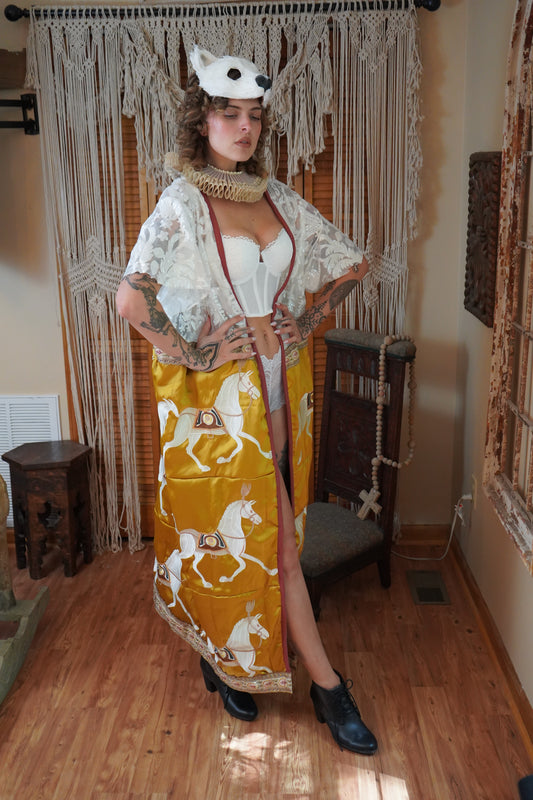 Embroidered Silk Horse Tunic